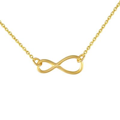 China FASHIONABLE Geometry Silver Shape Jewelry 925 Love Infinity Necklace Gold Plated Stainless Steel Necklaces Trendy 925 Silver for sale