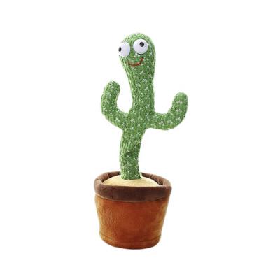 China Hot Sale 32cm Amazon Stuffed Plush Electric Cactus Toy Soft Plush Dancing Toys for sale