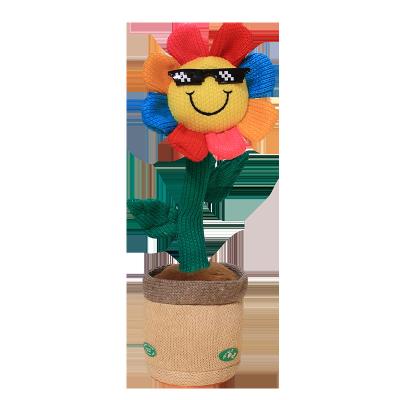 China Children's Toy Stuffed Animals Toys Children's Toys Dancing Catcus Dancing Sunflower Plush Toy for sale