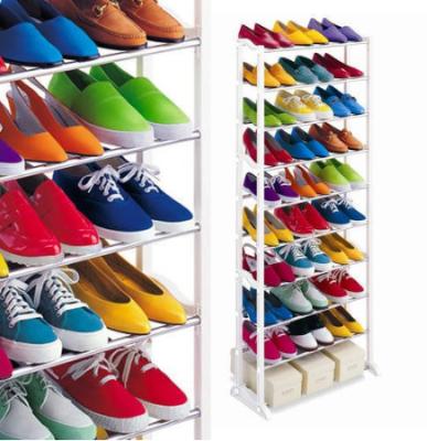 China (Size) Shopee Adjustable Hot Selling Staggering 10 Layers Shelf Storage Supplier Shoe for sale