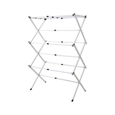 China Modern Stainless Steel Cloth Drying Rack Folding Dryer Cloth Hanger Rack Laundry Hanger Rack for sale