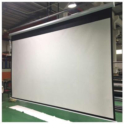 China Telon 4K Projection Screen Projector Electric Remote Control Motorized Screen for sale