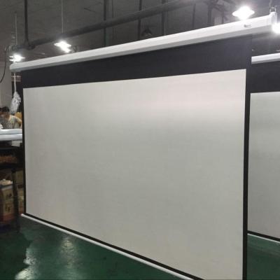 China Electric Hexagon Case Motorized Projection Screen 120