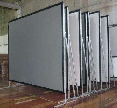 China Folding Projector Screen Folding Projector Screen With Case And Flying Cloth for sale