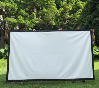 China Portable and Collapsible DIY Projection Screen Projector Homemade Foldable Screen for sale