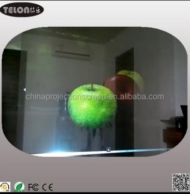 China Electrical Factory Transparent 3D Rear Projection Holographic Screen Film, Holographic Film Manufacturer for sale