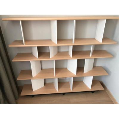 China (Other) Adjustable Modern Luxury Living Room Furniture 5 Tier Display Rack Storage Shelf Bookcase for sale