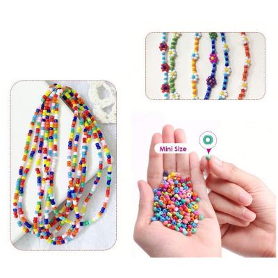 China Glass Beads For Jewelry Making DIY Set Kit Wholesale Hot Sale Jewelry Making Kit Beads Bracelets Set Glass Pony Seed Letter Alphabet Beads for sale