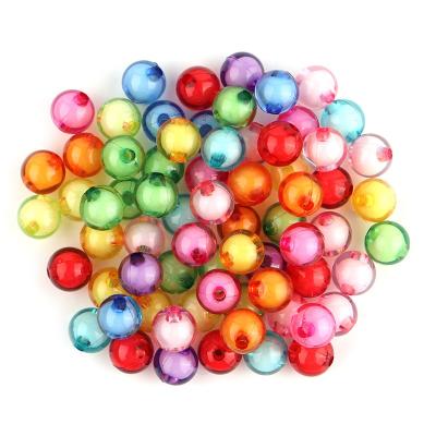 China DIY 200 Pcs Colorful Acrylic Round Shape Charming Beads Clear Crystal Beads Star For Jewelry Making And Bracelets for sale