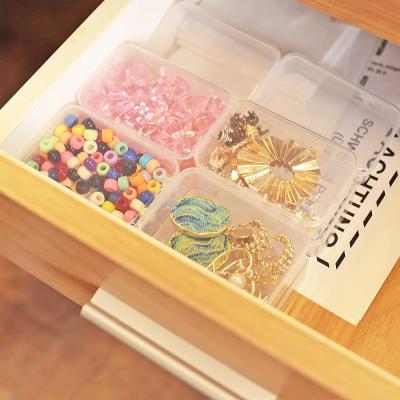 China Multi Viable Transparent Plastic Box Small Clear Organizer Sizes Storage Box Plastic Case For Craft for sale