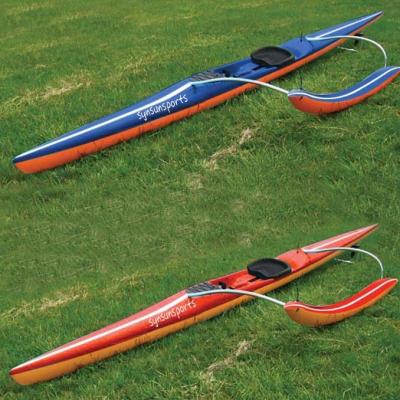 China Fiberglass with carbon outrigger canoe for ocean using, fiberglass for sale