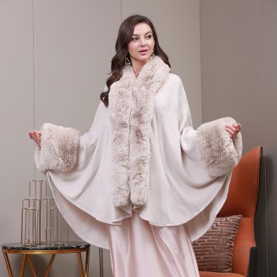 China High Quality Cashmere Applique Colores Elegancy Poncho Warm Winter Poncho Shawl for sale