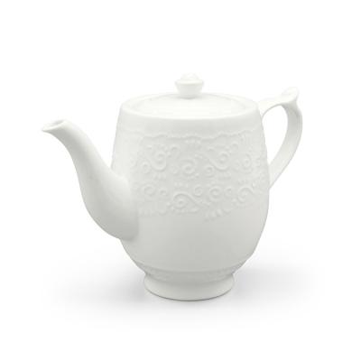 China Wholesale Custom Large Multicolor Viable Logo Ceramic Teapots Porcelain Coffee Pot for sale