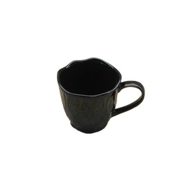 China Viable Reactive Glaze Ceramic Porcelain Mug Coffee Mugs With Handle For Custom Logo, Drinking Tea Cups for sale