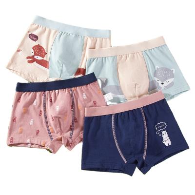 China Cinese de Biancheria Comfortable Breathable Intima Plush Size Children's Underwear Boxer Cotton Boy's Wholesale Price Underwear QUICK DRY for sale