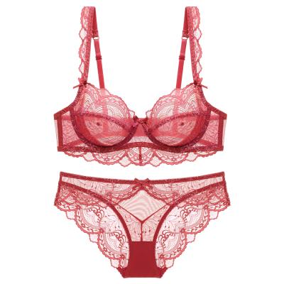 China OEM QUICK DRY Custom Sexy Lace Cup Super Ultrathin Breathable No Sponge Bra For Women Underwear for sale