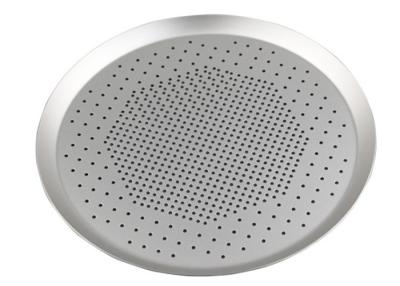 China 1.6m m anodizaron el grado perforado de aluminio de Pan With Round Punching Food de la pizza 15 pulgadas en venta