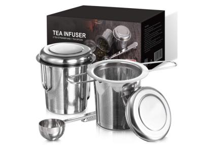 China Roestvrij staal 304 Draad Mesh Dome Shape Tea Filter Infuser 2 het Vouwen de Rang van het Handvattenvoedsel Te koop