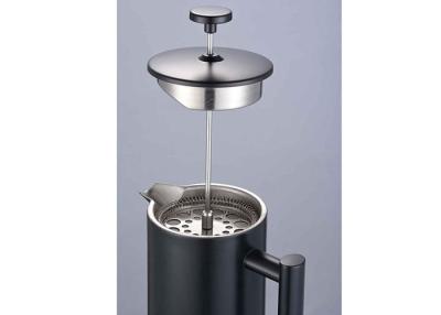 China 8 van de de Perskoffie van kopmatte black stainless steel french Geïsoleerde de Koffiepers 27oz/34oz Pot Te koop