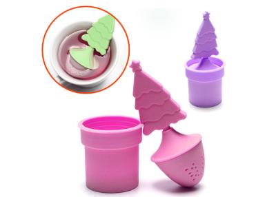 China De kerstboom Gevormde Thee Infuser 25g 11.5x5.5x5.5cm van het Silicone Losse Blad Te koop