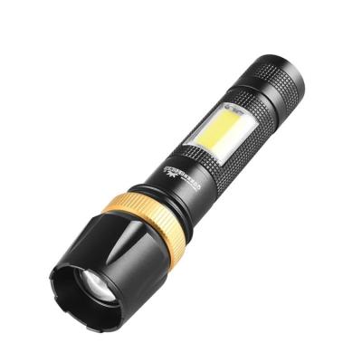 China Pocket Adjustable Super Bright Zoom Pocket Powerful USB Rechargeable Tactical Led Flashlight With Position Light for sale