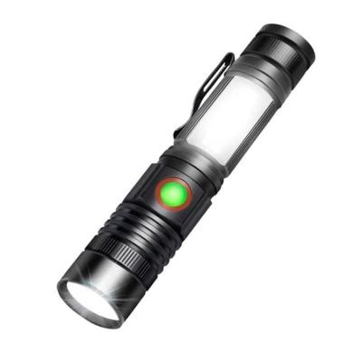 China Flashlight With Cob Light 2020 Price Car Maintenance Cheap Working Head Led Camping Torch Light 10km Magnet Rechargeable Flashlight for sale