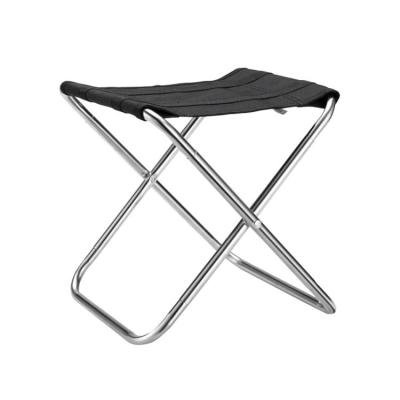 China Portable Foldable Outdoor Lightweight Aluminum Frame Stool Folding Chair Pocket Folding Stool Camping Frame For Fishing for sale