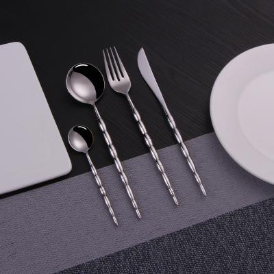 China 4 Pieces Flatware Set Cutlery Set Cutlery Fork Knife Spoon Stainless Steel Workable for sale