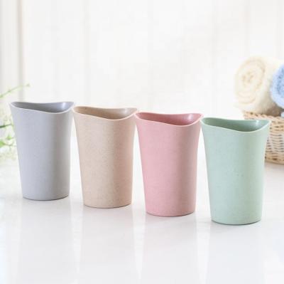 China Modern New Ideas 2021 Reusable Eco-Friendly Bamboo Fiber Tableware Kids Bamboo Cups for sale