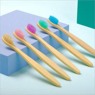 China Eco-friendly Custom Factory Based Bamboo Bristle Baby Toothbrush Kids Bamboo Toothbrush for sale