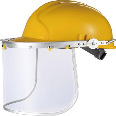 China Construction safety helmet with fachshield sun visor set construction helmet hard hat safety for sale