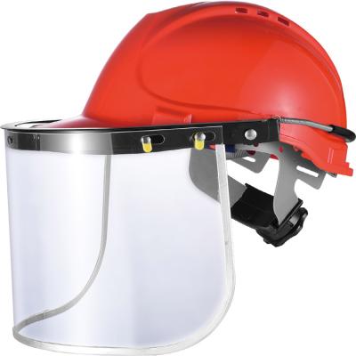 China High Quality Stainless Steel Material Construction ABS Effectivelyprevent Debris Against Impact Helmet For Sale for sale