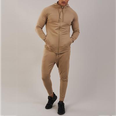 China Antibacterial Custom Muscle Fit Sports Clothes Mens Tracksuit Set for sale