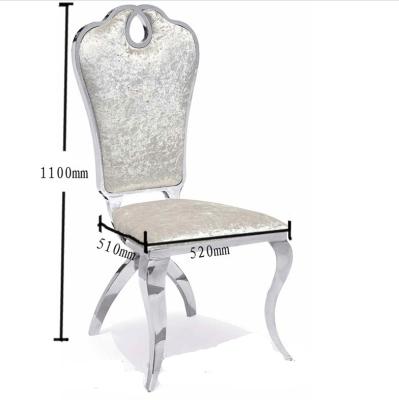 China Europen Factory Price Stackable Luxury Wedding Chairs Stainless Steel Banquet Chair Wedding for sale