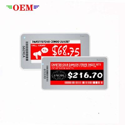 China E-ink 2.9 inch EPD dot matrix display top shelf electronic label e-ink 2.9 inch color manufacturer supermarket price EEL digital label for sale