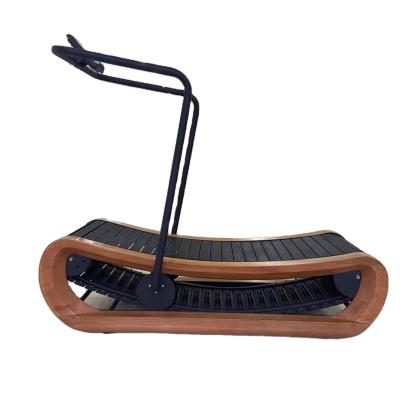 China Air Treadmill Commercial Wooden Unpowered Commercial Runner Treadmill Manual Gym Curve Treadmill for sale