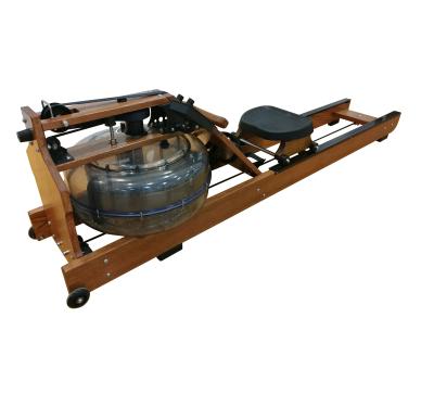 China Safe Home Gym Fitness Trainer Wood Frame Water Resistance Rowing Machine Cardio Rowing Machine for sale