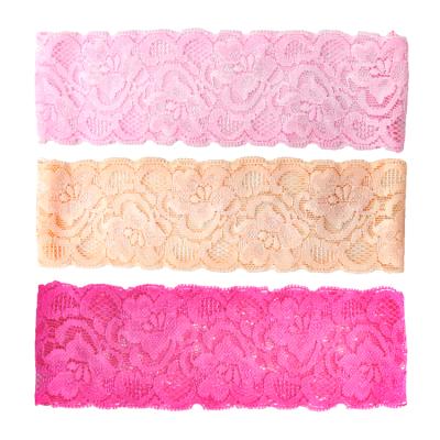 China New Design Fashion Sportswear Solid Color Wholesale Custom Lace Pattern Floral Flowers Wraps Headband For Girl for sale