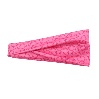 China New Design Durable Fashion Soilid Pattern Logo Girls Satin Fabric Knot Custom Color Headband Elastic Durable Yoga Turban Wholesale for sale