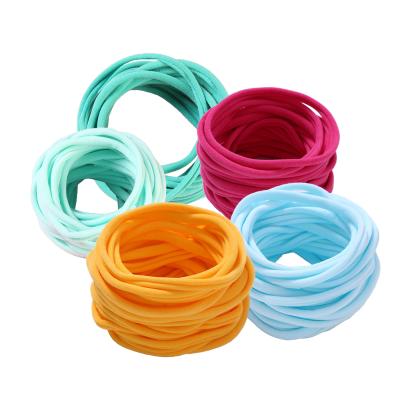 China Wholesale Customized Long Lasting Fashion Wristband Solid Multicolor Elastic Velvet Elastic Band Hair Tie New After for sale