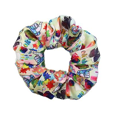 China Travel/Home Travel/Hair/VSCO Special Design Home/Hair Printed Scrunchies with Polyester Cotton for Elastic Ponytail Holder for sale