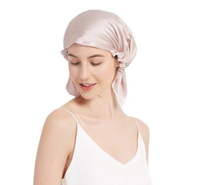 China Women's Bonnet 100% Satin Turban Healthy Hair Care Silk Turban for sale