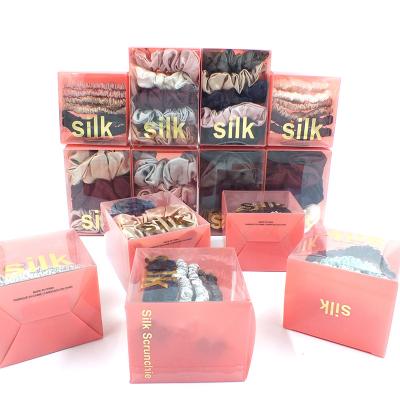 China Recyclable Foldable Silk Hair Scrunchies Gift Box Packing Box For Gifting for sale