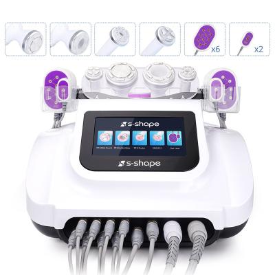 China 2021 Newest Acne Treatment Beauty Machine 30Khz Ultrasonic Cavitation Weight Loss RF Vacuum And LED Laser RF Slim Skin Wrinkle Remove for sale