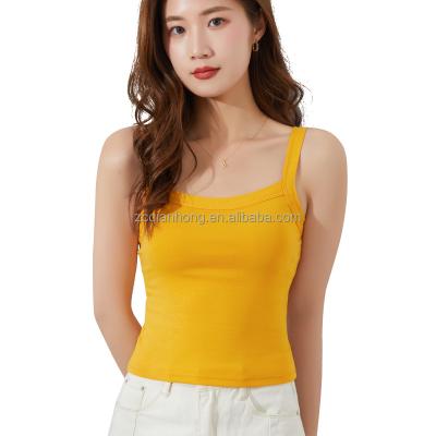 China All-in-one Chest Pad Camisole Custom Women Anti-pilling Strap 2022 New Yoga Sleeveless Sexy Sports Vest Off The Shoulder Women's Seamless Bra for sale