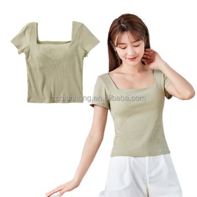 China 2022 Women's Anti-Pilling Short Sleeve Desire T-shirt Pure Soft Comfortable OEM Customization Multicolor for sale