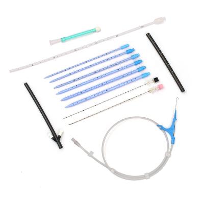 China Surgery Instruments QZ Disposable Medical Renal Dilator SET or PCNL Nephrostomy Percutaneous Kit PCNL Set With F14 F-16 F18 F20 F22 F24 for sale