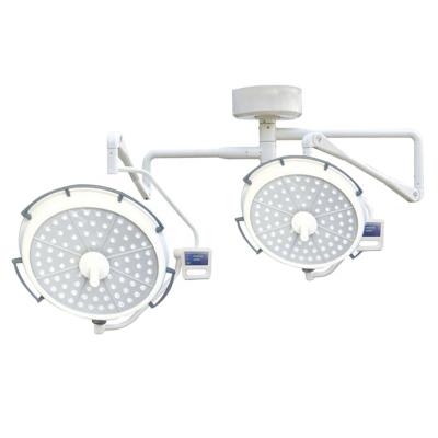 China Operating Room Hospital Double Heads LED Operation Light Ceiling Lamp Emergency Equipments Surgical Operating Light for sale