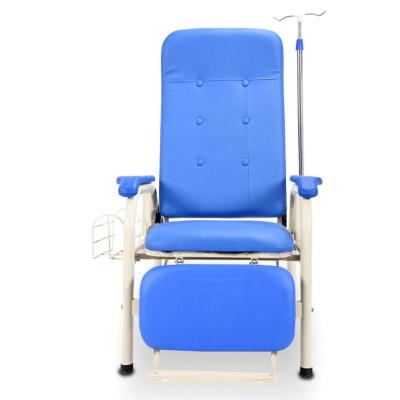 China Reasonable hot sale design stainless steel infusion chair manual adjustable position medical infusion IV chair for sale