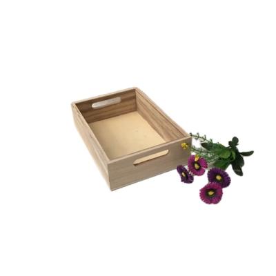 China China Factory Wholesale Restaurant Holding Things Wooden Serving Tray With Handles for sale